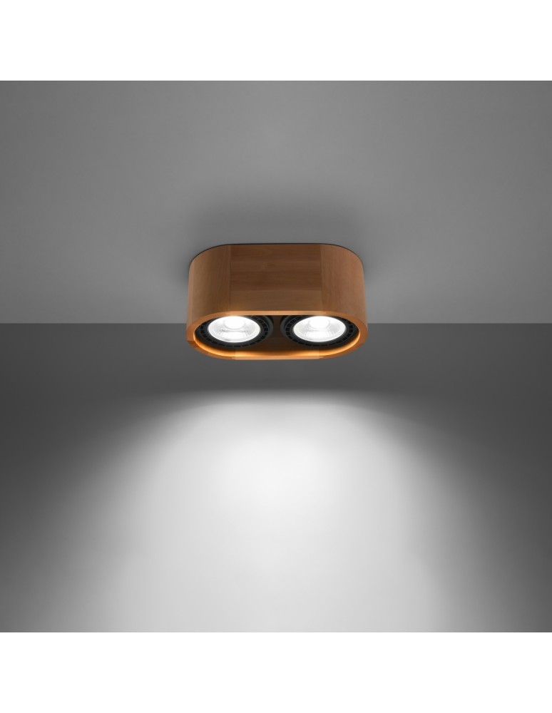 Sollux Plafon BASIC 2 naturalne drewno SL.0914 Sollux Plafon BASIC 2 naturalne drewno SL.0914