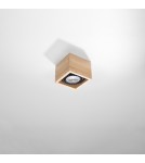 Sollux Plafon QUATRO 1 naturalne drewno SL.0915 Sollux Plafon QUATRO 1 naturalne drewno SL.0915
