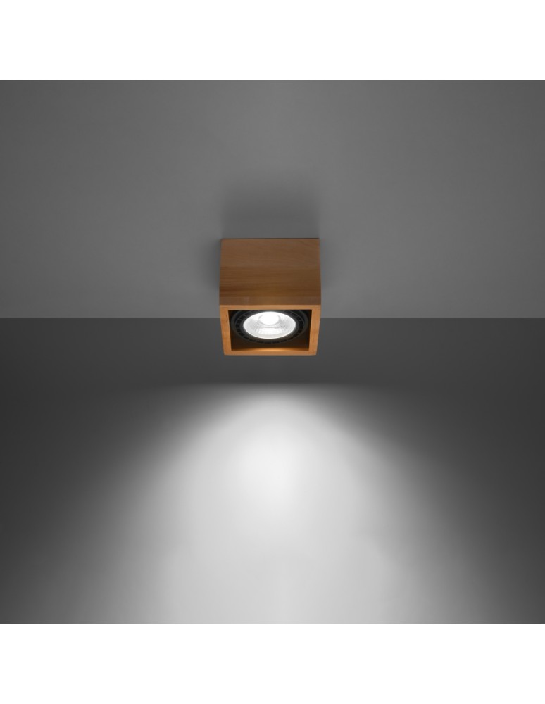 Sollux Plafon QUATRO 1 naturalne drewno SL.0915 Sollux Plafon QUATRO 1 naturalne drewno SL.0915