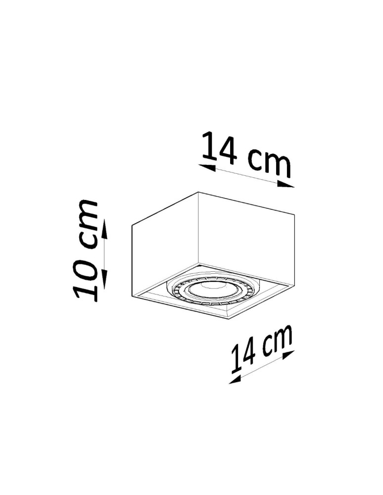 Sollux Plafon QUATRO 1 naturalne drewno SL.0915 Sollux Plafon QUATRO 1 naturalne drewno SL.0915