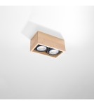 Sollux Plafon QUATRO 2 naturalne drewno SL.0916 Sollux Plafon QUATRO 2 naturalne drewno SL.0916