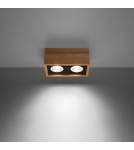 Sollux Plafon QUATRO 2 naturalne drewno SL.0916 Sollux Plafon QUATRO 2 naturalne drewno SL.0916