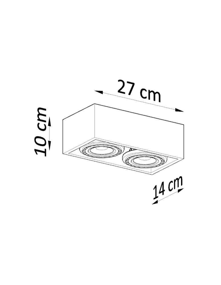 Sollux Plafon QUATRO 2 naturalne drewno SL.0916 Sollux Plafon QUATRO 2 naturalne drewno SL.0916