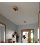 Sollux Plafon QUATRO 2 naturalne drewno SL.0916 Sollux Plafon QUATRO 2 naturalne drewno SL.0916