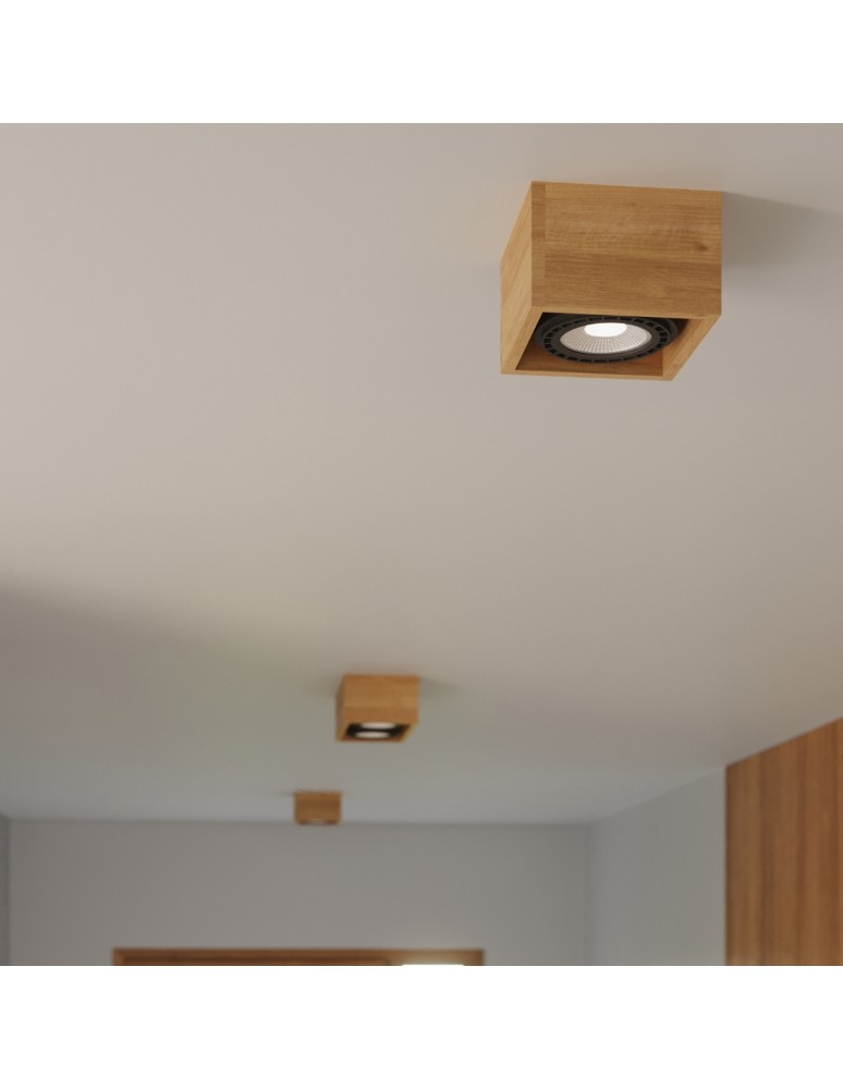 Sollux Plafon QUATRO 2 naturalne drewno SL.0916 Sollux Plafon QUATRO 2 naturalne drewno SL.0916