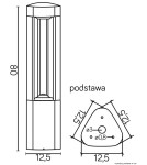 Lampy ogrodowe stojące - SU-MA FAN 80 cm GL 11205 Stojąca - produkt 3