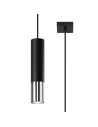 Sollux Lampa wisząca LOOPEZ 1 czarny/chrom SL.0940
