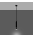 Sollux Lampa wisząca LOOPEZ 1 czarny/chrom SL.0940 Sollux Lampa wisząca LOOPEZ 1 czarny/chrom SL.0940