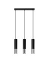 Sollux Lampa wisząca LOOPEZ 3L czarny/chrom SL.0942 Sollux Lampa wisząca LOOPEZ 3L czarny/chrom SL.0942