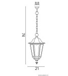 Lampy zewnętrzne wiszące - SU-MA Retro Midi K 1018/1/M Wisząca - produkt 4