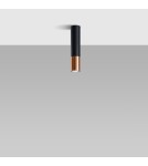 Lampy sufitowe - Sollux Plafon LOOPEZ czarny/miedź SL.0945 - product 2