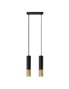 Sollux Lampa wisząca LOOPEZ 2 czarny/złoty SL.0953