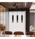 Sollux Lampa wisząca LOOPEZ 3P czarny/złoty SL.0955 Sollux Lampa wisząca LOOPEZ 3P czarny/złoty SL.0955