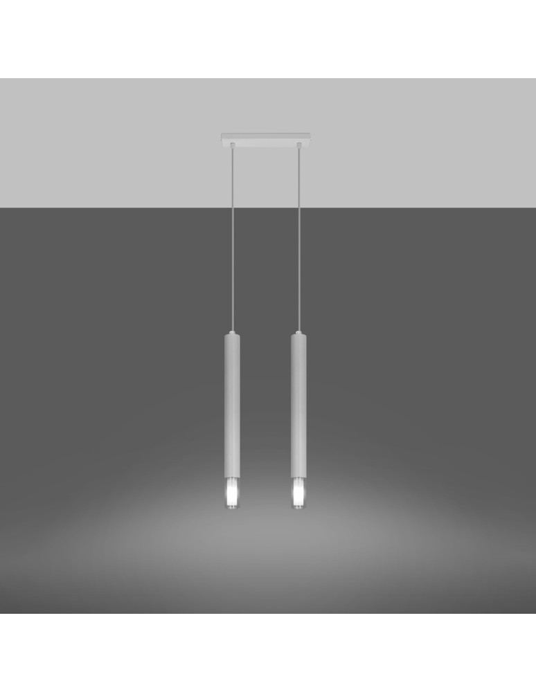 Sollux Lampa wisząca WEZYR 2 biała SL.0958 Sollux Lampa wisząca WEZYR 2 biała SL.0958