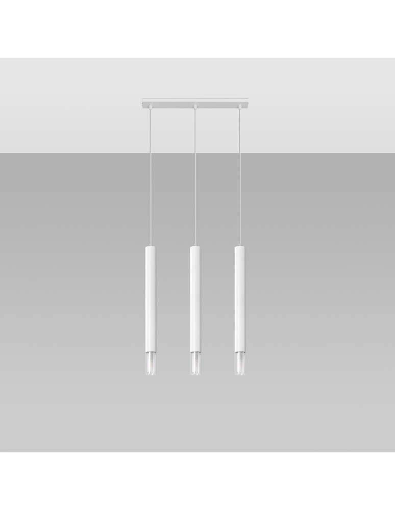 Sollux Lampa wisząca WEZYR 3 biała SL.0959 Sollux Lampa wisząca WEZYR 3 biała SL.0959