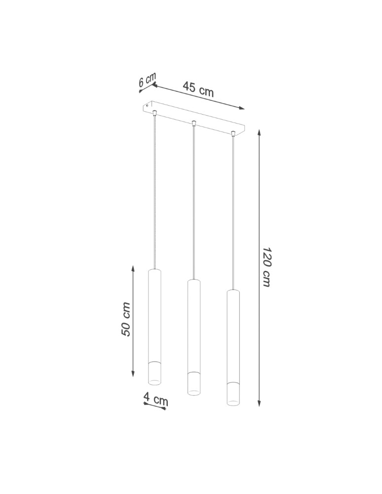 Sollux Lampa wisząca WEZYR 3 biała SL.0959 Sollux Lampa wisząca WEZYR 3 biała SL.0959