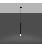 Sollux Lampa wisząca WEZYR 1 czarna SL.0960 Sollux Lampa wisząca WEZYR 1 czarna SL.0960