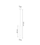 Sollux Lampa wisząca WEZYR 1 czarna SL.0960 Sollux Lampa wisząca WEZYR 1 czarna SL.0960