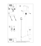 Sollux Lampa wisząca WEZYR 1 czarna SL.0960 Sollux Lampa wisząca WEZYR 1 czarna SL.0960