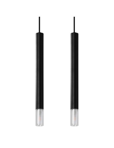 Sollux Lampa wisząca WEZYR 2 czarna SL.0961