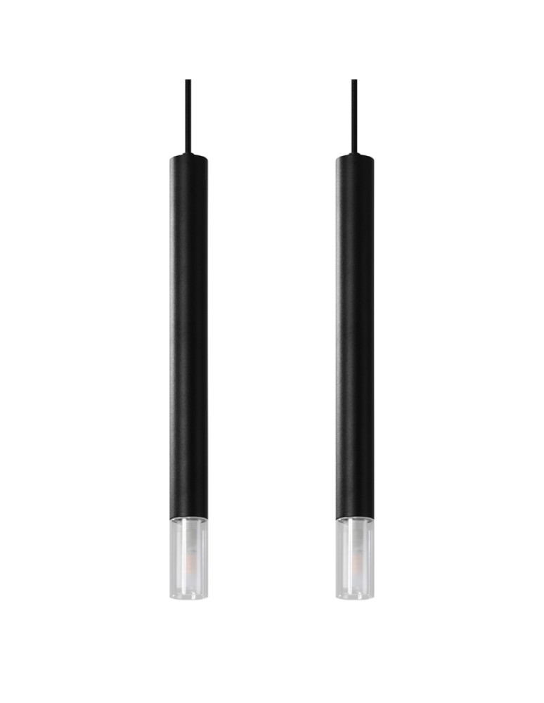 Sollux Lampa wisząca WEZYR 2 czarna SL.0961 Sollux Lampa wisząca WEZYR 2 czarna SL.0961
