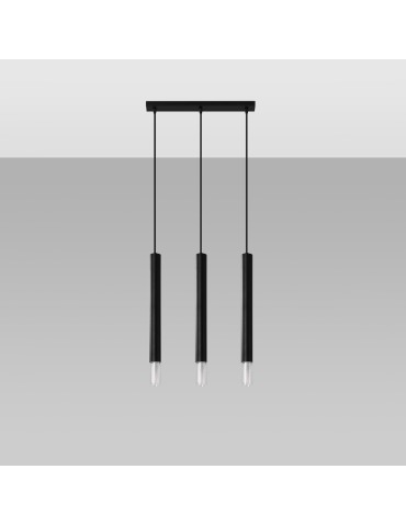Sollux Lampa wisząca WEZYR 3 czarna SL.0962 - produkt 2