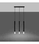 Sollux Lampa wisząca WEZYR 3 czarna SL.0962 Sollux Lampa wisząca WEZYR 3 czarna SL.0962
