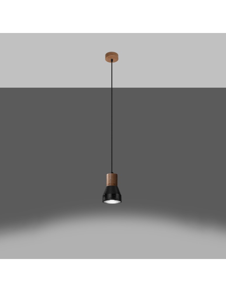 Sollux Lampa wisząca QUBIC czarna SL.0963 Sollux Lampa wisząca QUBIC czarna SL.0963