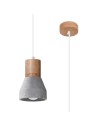 Sollux Lampa wisząca QUBIC szara SL.0964