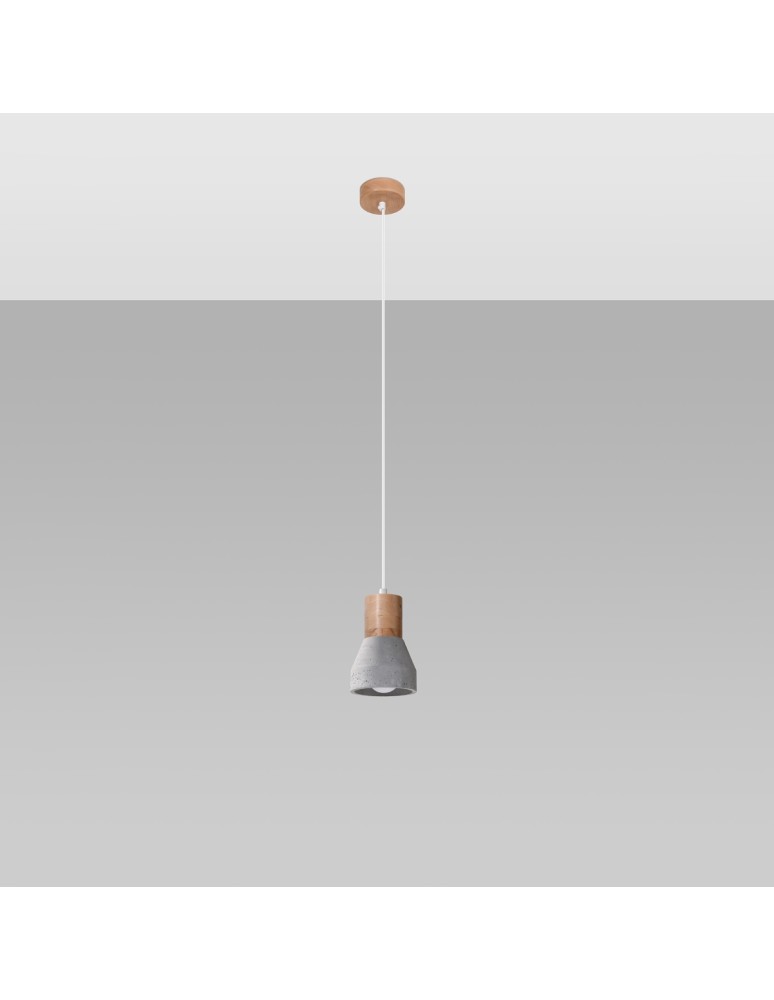 Sollux Lampa wisząca QUBIC szara SL.0964