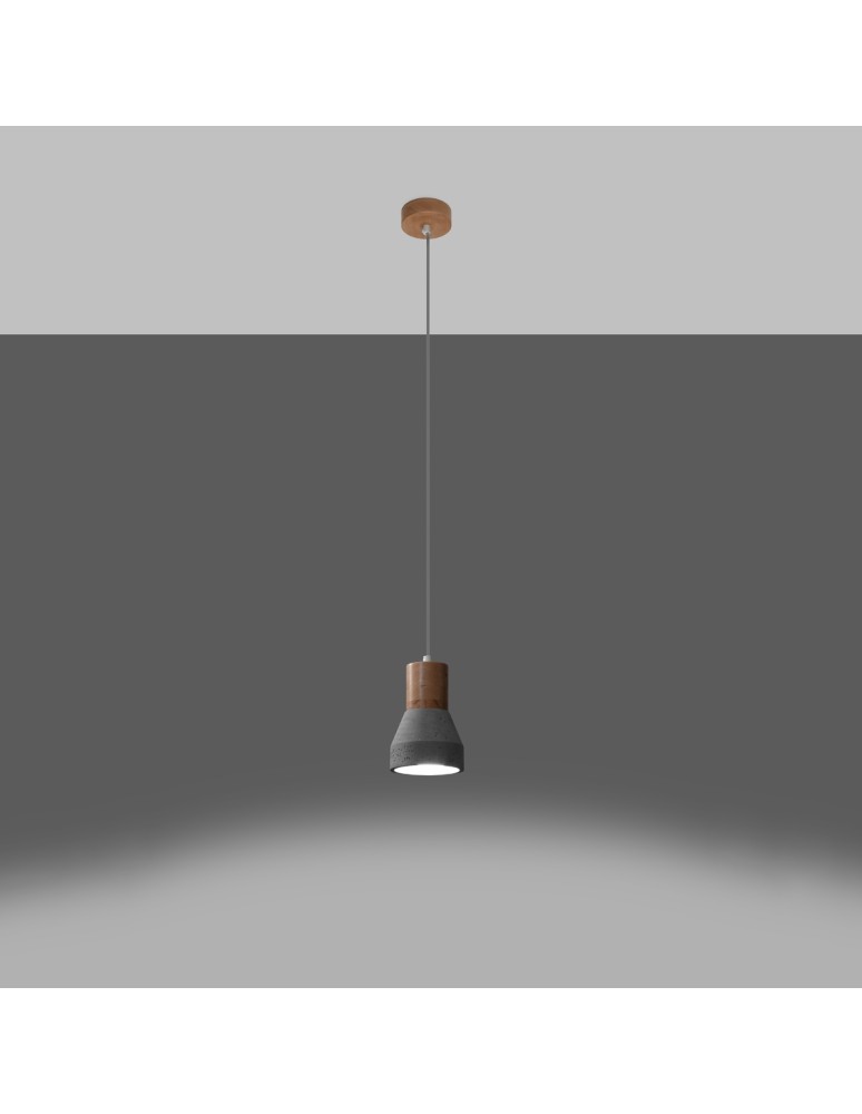 Sollux Lampa wisząca QUBIC szara SL.0964