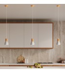 Lampy wiszące - Sollux Lampa wisząca QUBIC szara SL.0964 - product 8