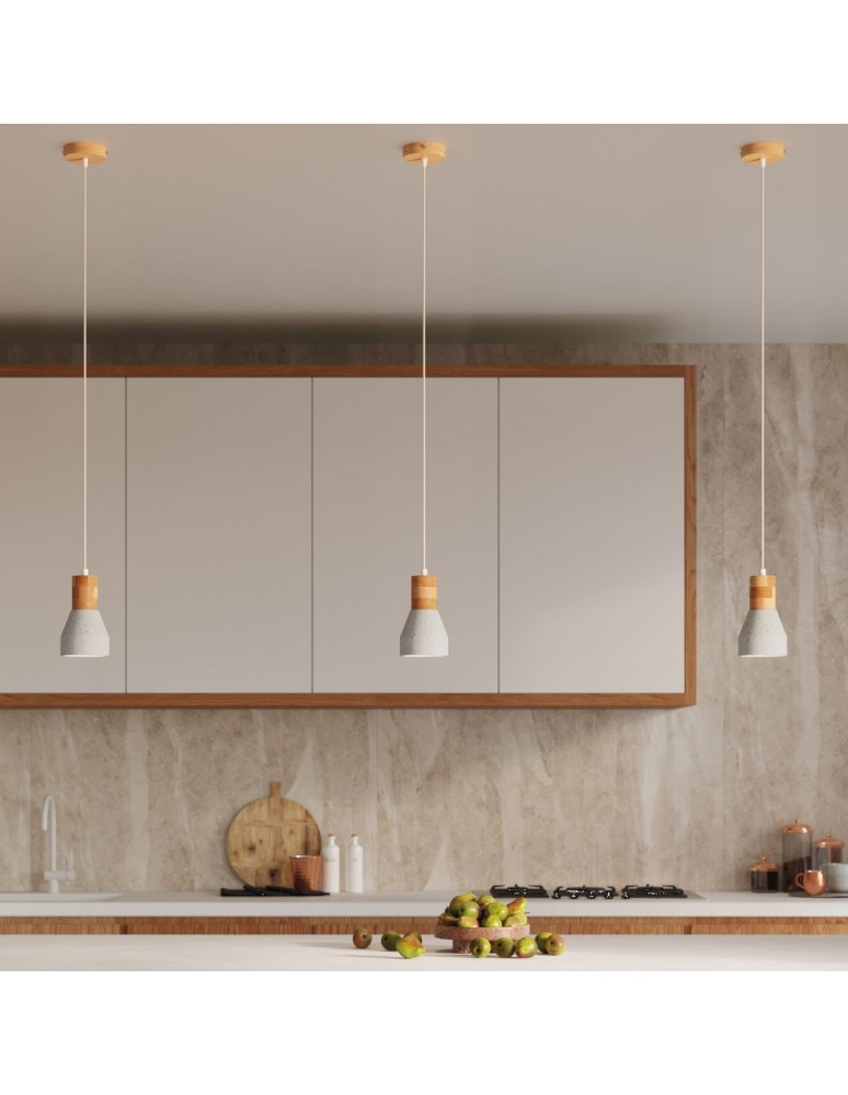 Sollux Lampa wisząca QUBIC szara SL.0964