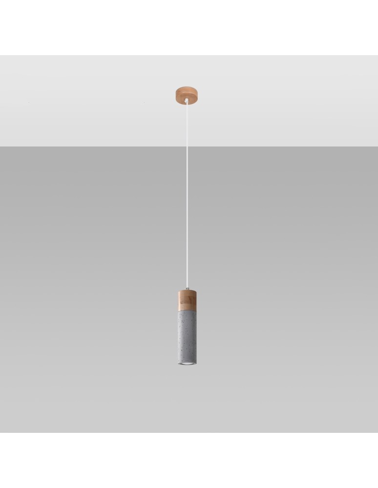Sollux Lampa wisząca ZANE 1 szara SL.0965