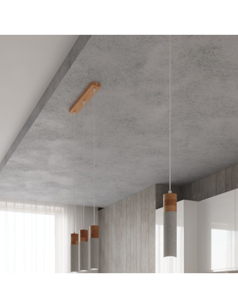 Sollux Lampa wisząca ZANE 2 szara SL.0966