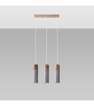 Sollux Lampa wisząca ZANE 3 szara SL.0967 Sollux Lampa wisząca ZANE 3 szara SL.0967