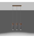 Sollux Lampa wisząca ZANE 3 szara SL.0967 Sollux Lampa wisząca ZANE 3 szara SL.0967