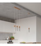 Sollux Lampa wisząca ZANE 3 szara SL.0967 Sollux Lampa wisząca ZANE 3 szara SL.0967