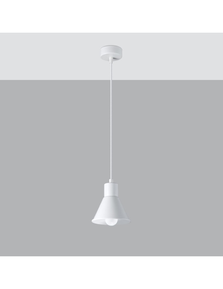 Lampy wiszące - Sollux Lampa wisząca TALEJA 1 biała [E27] SL.0983 - product kolory-swiatla.pl 2