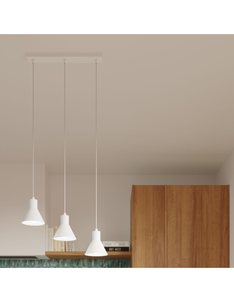 Lampy wiszące - Sollux Lampa wisząca TALEJA 1 biała [E27] SL.0983 - product kolory-swiatla.pl 8