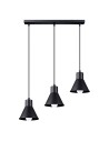 Sollux Lampa wisząca TALEJA 3 czarna [E27] SL.0986
