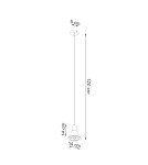 Lampy wiszące - Sollux Lampa wisząca TAZILA 1 biała [ES111] SL.0987 - product 4