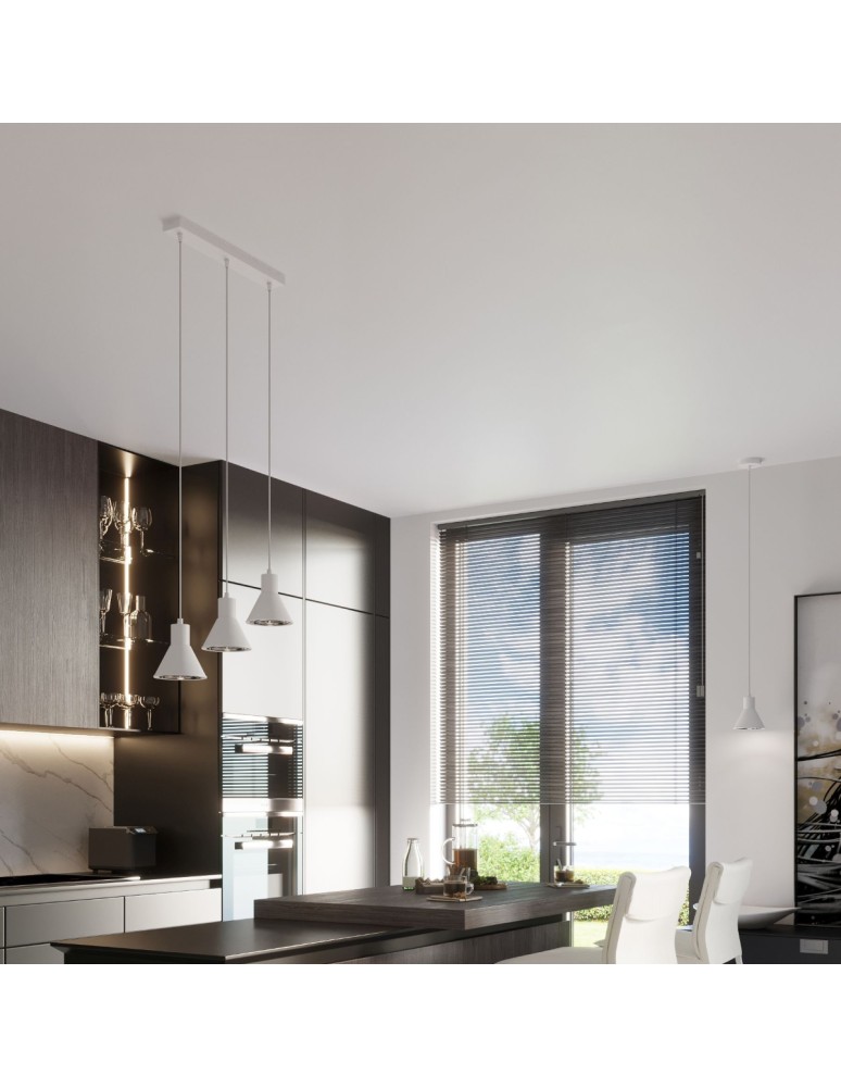 Lampy wiszące - Sollux Lampa wisząca TAZILA 1 biała [ES111] SL.0987 - product kolory-swiatla.pl 7