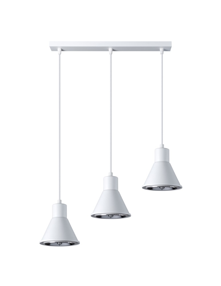 Sollux Lampa wisząca TAZILA 3 biała [ES111] SL.0988