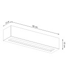 Kinkiety - Sollux Kinkiet VEGA 50 beton SL.0993 - product 4