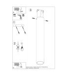 Lampy sufitowe - Sollux Plafon LAGOS 40 biały SL.0998 - product 8