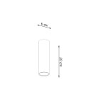 Sollux Plafon LAGOS 20 czarny SL.1001 Sollux Plafon LAGOS 20 czarny SL.1001