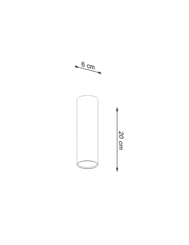 Sollux Plafon LAGOS 20 czarny SL.1001 Sollux Plafon LAGOS 20 czarny SL.1001