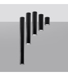 Lampy sufitowe - Sollux Plafon LAGOS 40 czarny SL.1002 - product 5