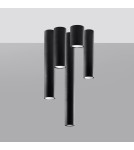 Lampy sufitowe - Sollux Plafon LAGOS 40 czarny SL.1002 - product 6